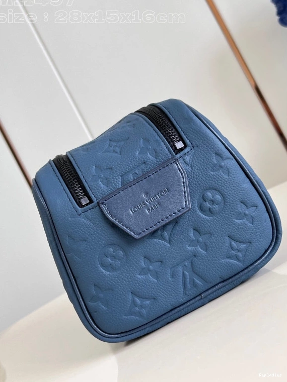 Cheap bag-23*13*12CM VUITTON DOPP KIT LOUIS LOCKER 0807